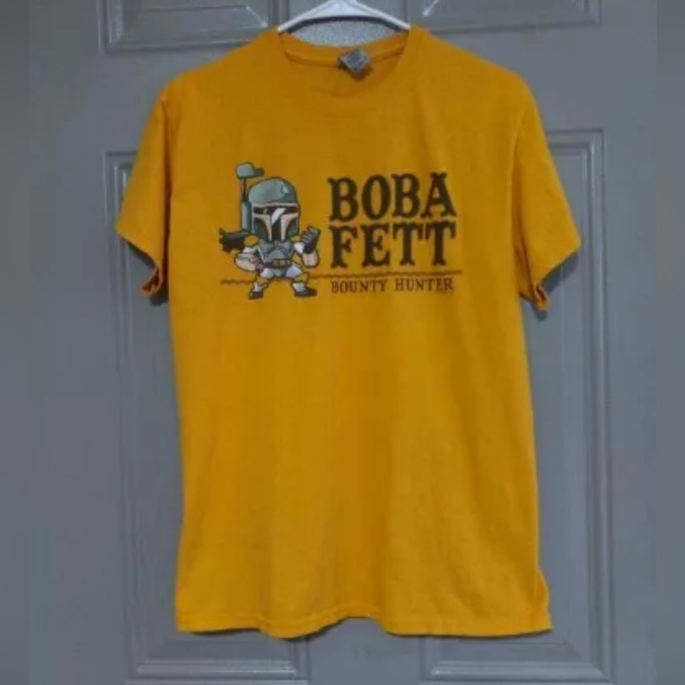 Boba Fett Bounty Hunter T Shirt SIZE Medium Tee Star Wars Mandalorian
